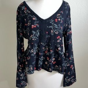 Floral Bohemian Blouse Top